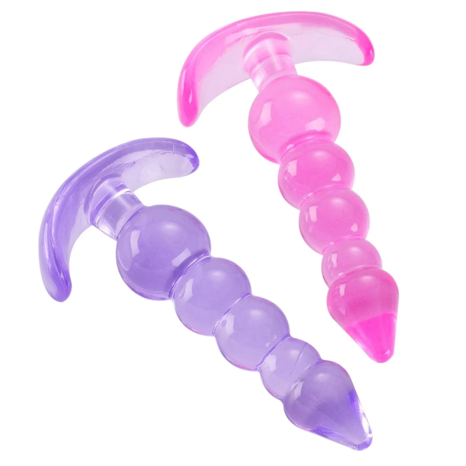 Silicone Six-Piece Purple Anal Plug Set Waterproof Butt Plug Trainer Kit Prostate Massager Dildo Sex Toys Anus