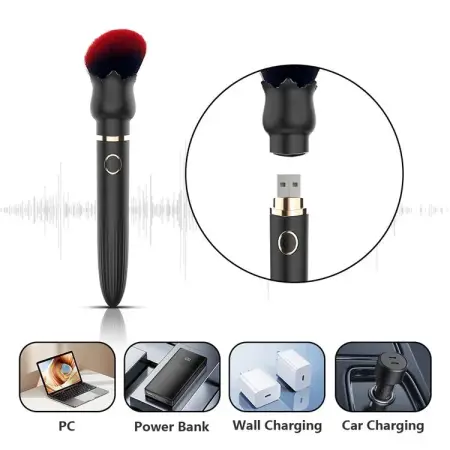 Bag Easy Carry Mini Bullet Vibrator Sex Toy for Women Makeup Brush Breast Massage Stimulation