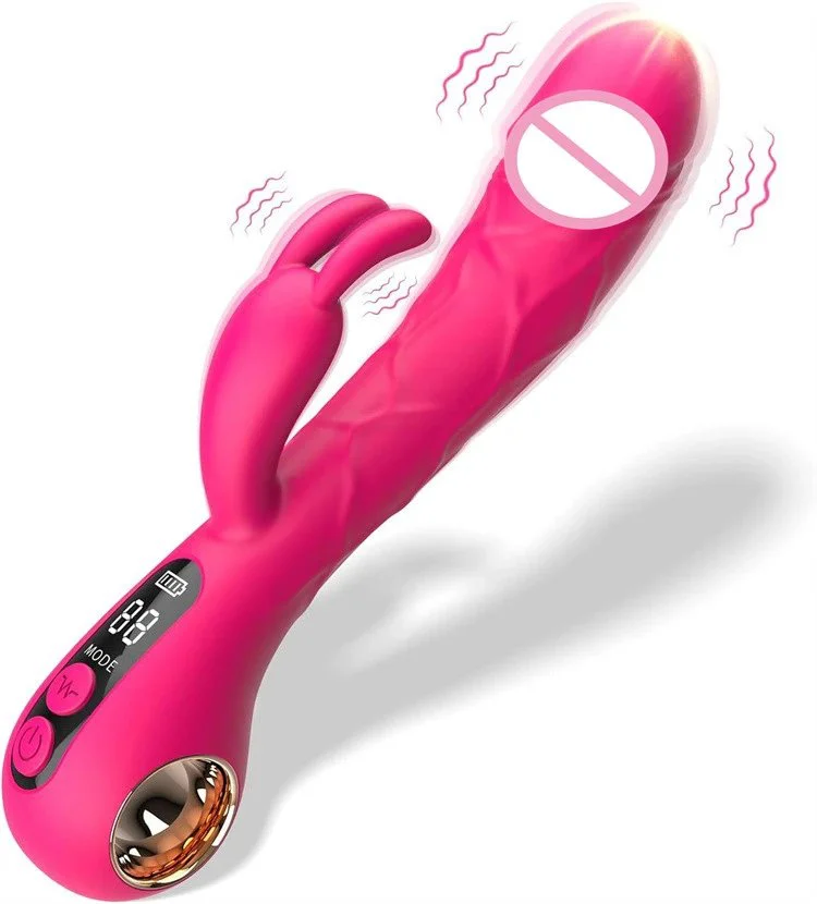 9 Modes Display Screen Clitoral Stimulator Rechargeable Rabbit Vibrator Sex Toy for Women