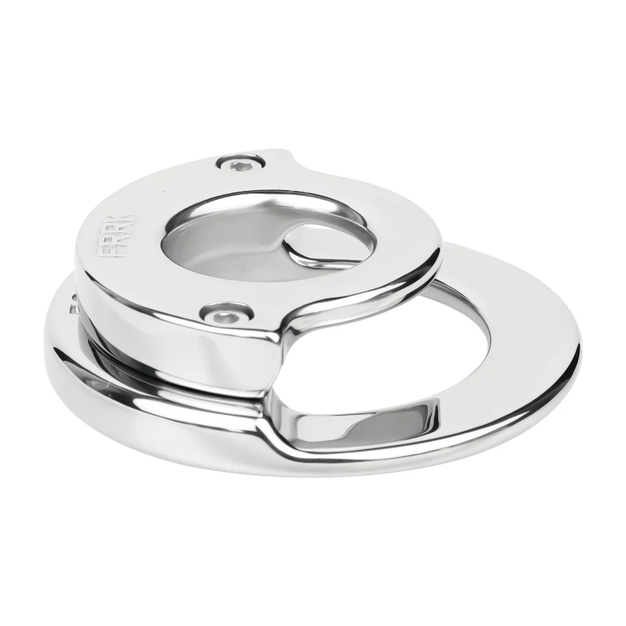 Metal Ring-shaped Male Penis Chastity Lock with Two Sizes to Choose From for Restraining the Penis with a Metal Chastity Cage