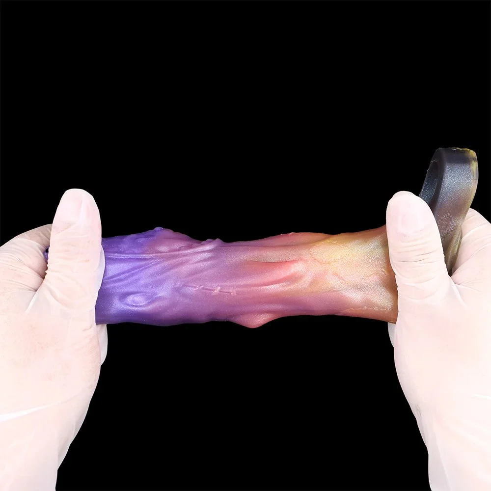 Penis Enlargement Sleeve Fantasy Monster Shark Dildo Soft Silicone Open Male Penis Extender Sex Toys