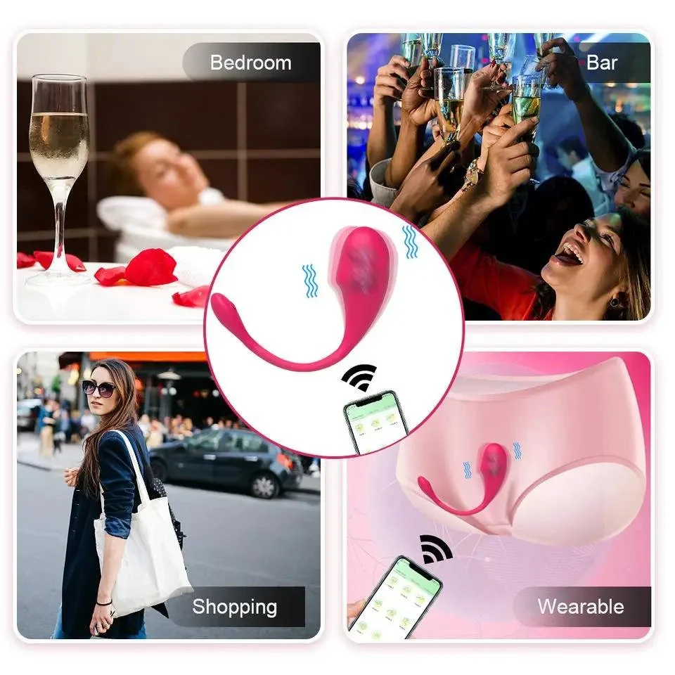 APP Controlled Quiet Butterfly Panty G-Spot Sex Stimulator Invisible Wearable Clitoral Vibrator Egg for Women