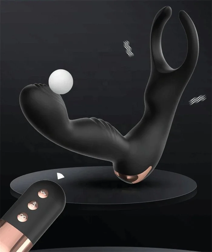 Wireless Remote Control 10-Frequency Anal Vibrator Silicone Butt Plug for Anal Sex Toys Enthusiasts