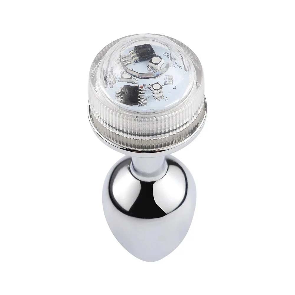 Wireless Remote Control G-Spot Anal Butt Plug Vibrator Stainless Steel Male Prostate Massager Anal Sex Toys