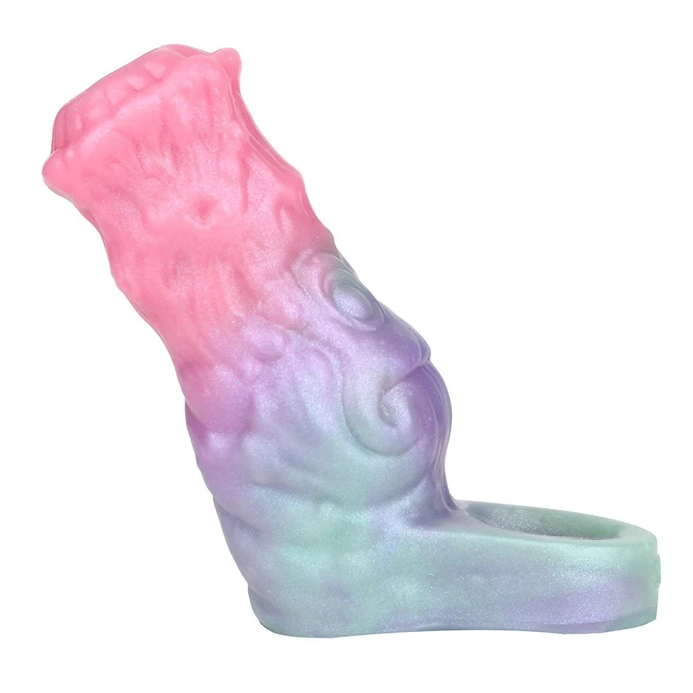 Male Penis Extender Effective Size Enlargement Fantasy Dildo Sleeve Safe Silicone Material Use Opening Designs