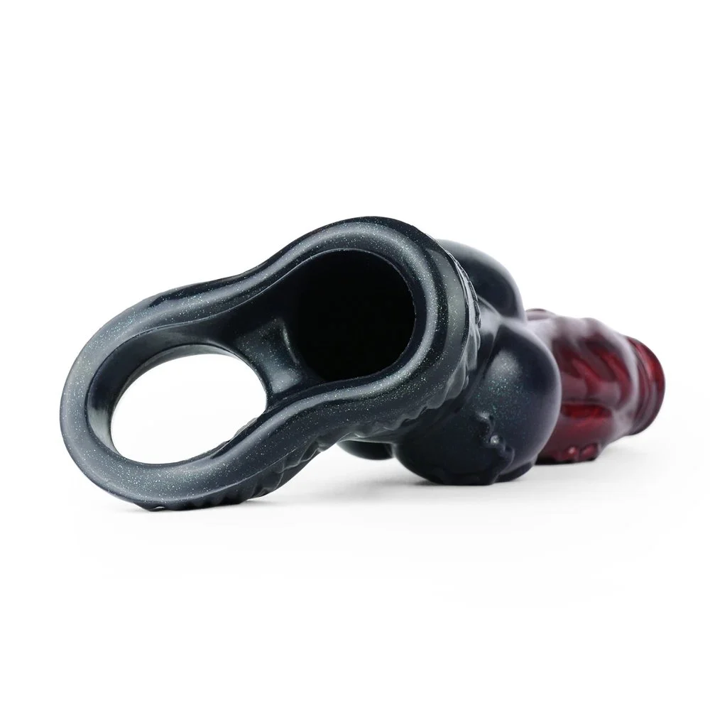 Medical Liquid Silicone Penis Sleeve G-spot Stimulator for Men Glans Massager