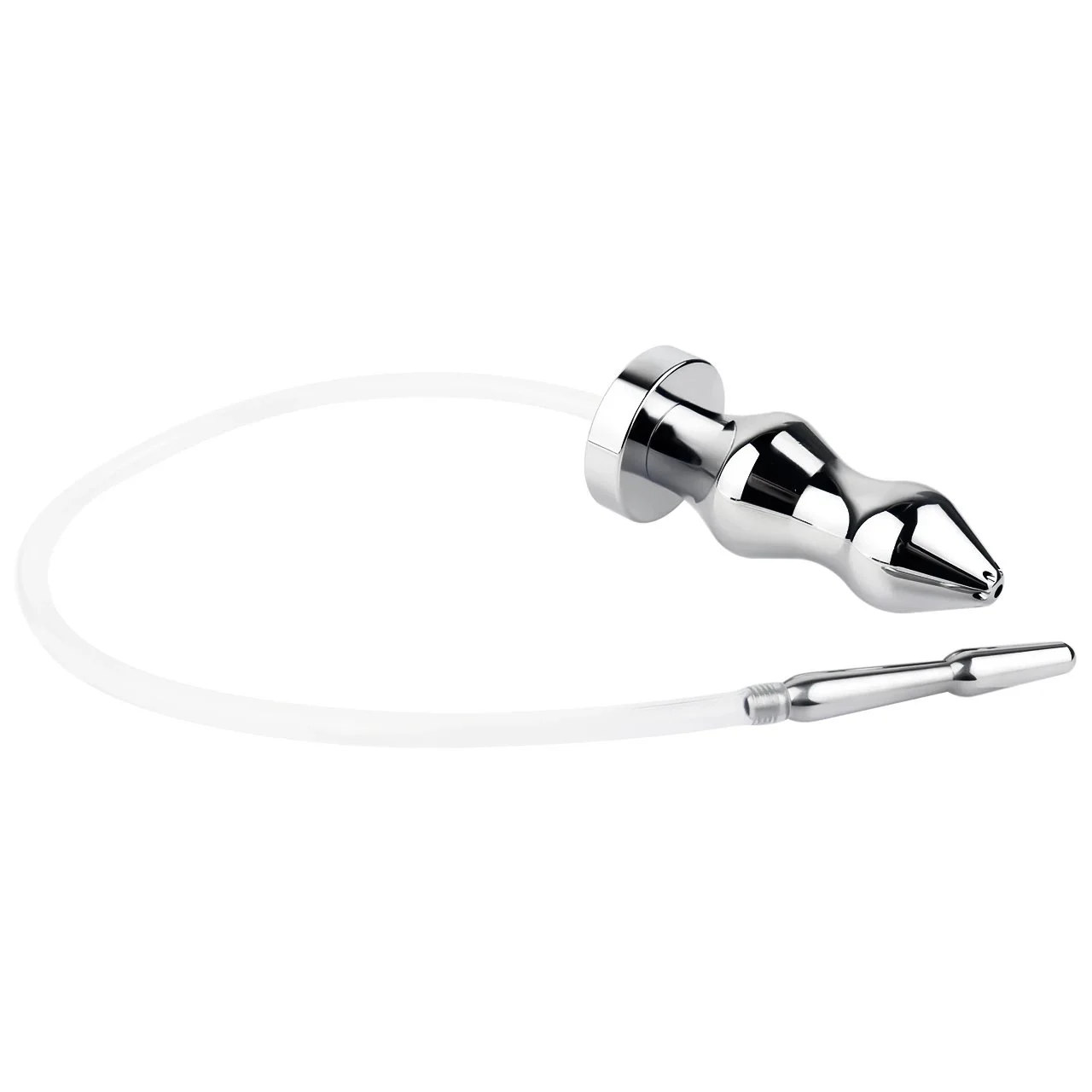 304 Stainless Steel Horse-eye Stick with Aluminum Alloy Anal Plug and Silicone Catheter Couple Games Stimulation Sex Toy