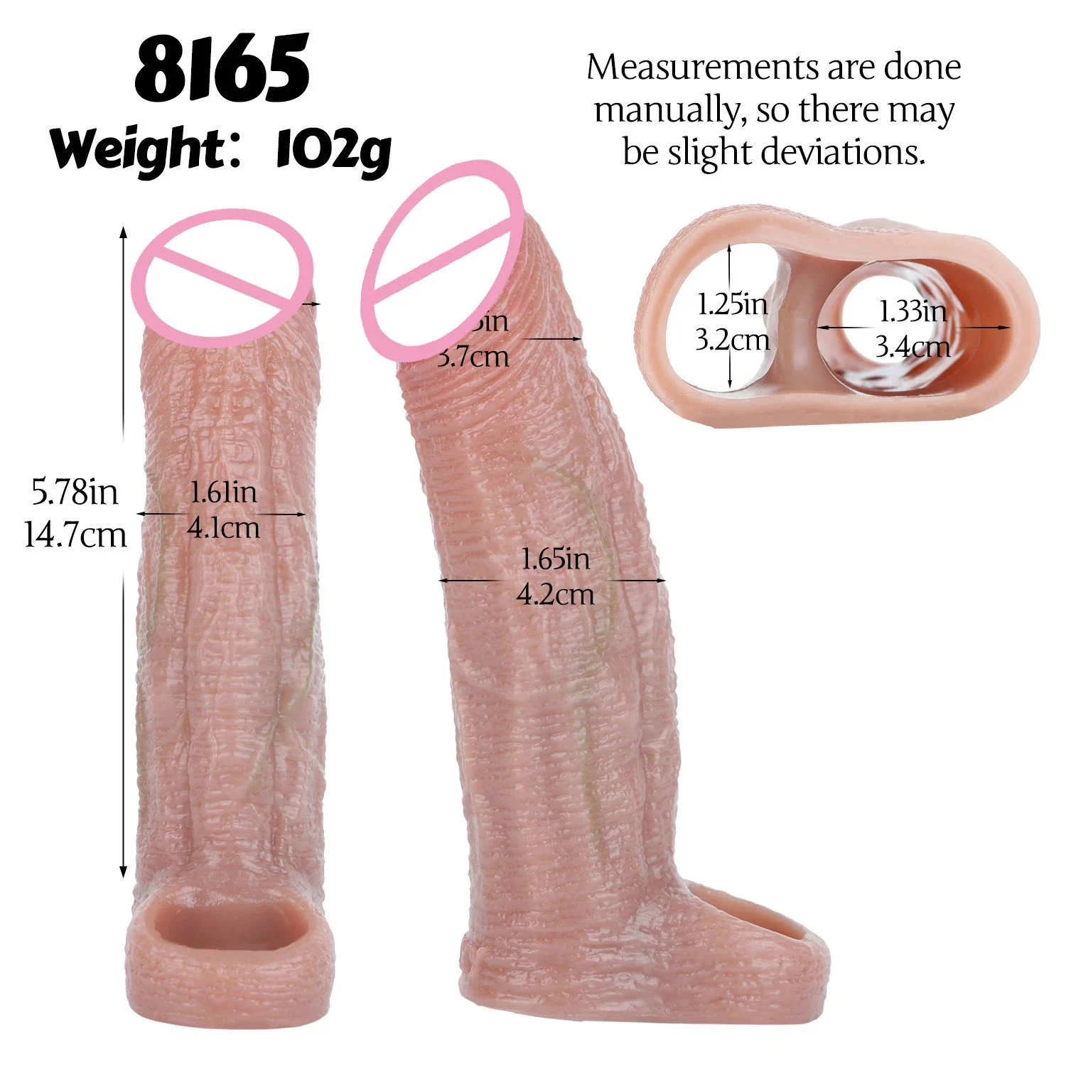 Male Penis Extender with Open-End Design Effectively Enhances Size for Realistic Sensations Adult Male Sex Toy for Ages