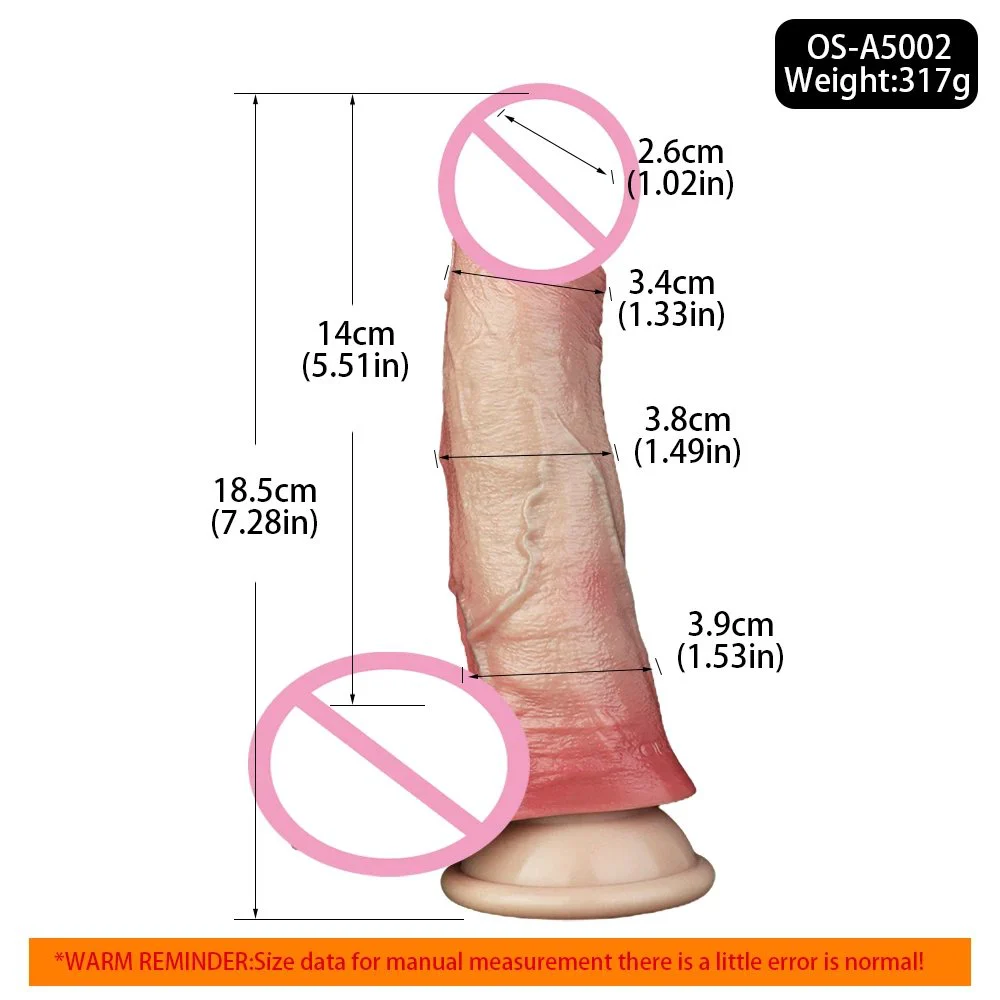 Men's Penis Sleeves Sex Toys Double Layer Proceess Male Soft Liquid Silicone Material Realistic Adult Toy