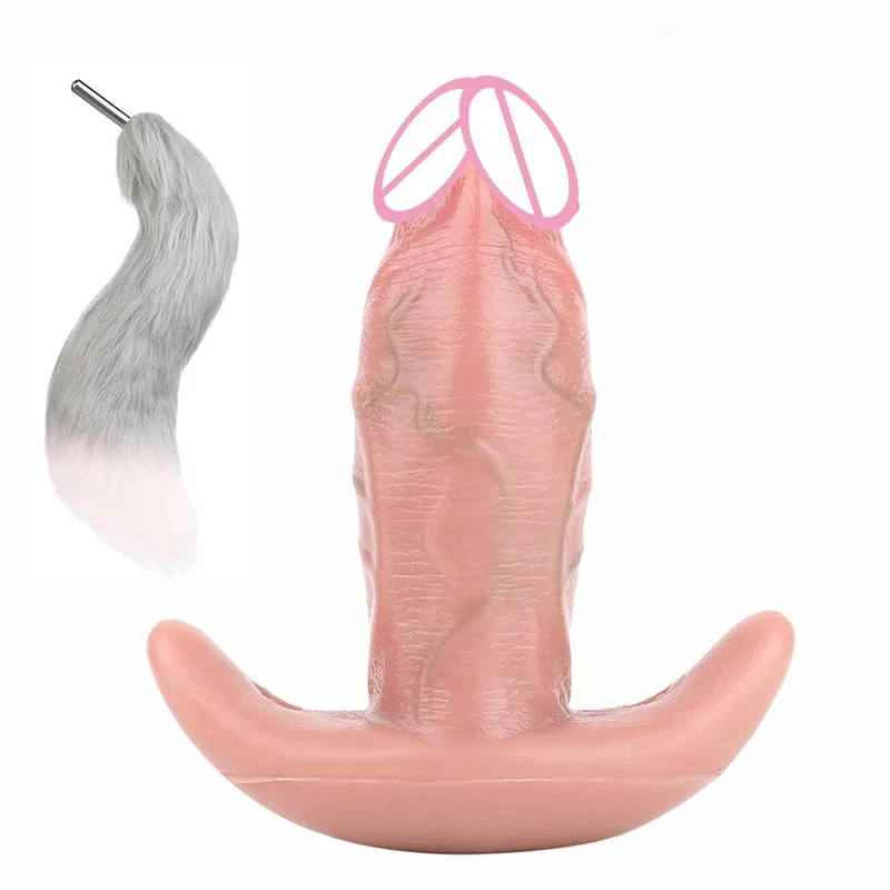 Bondage Sex Toys Self Animal tails Liquid Silicone Soft Anal Plugs Removable tails for Multiple Play Anal Plugs for Sm Play