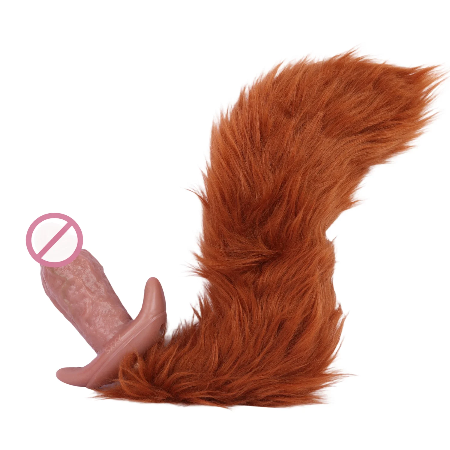 Two Colors of Anal Plugs with tails Are Suitable for Dressing Silicone Boat Anchors Large Anal Plugs