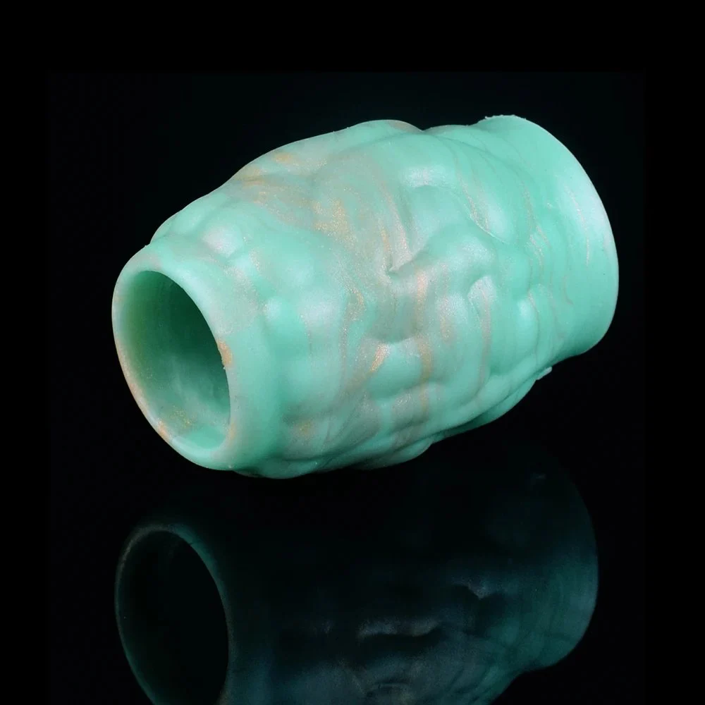 Male Penis Sleeves Delay Ejaculation Cock Ring for Couple Delay Orgasm Enlargement Sex Toys Green Dragon Reusable Condom