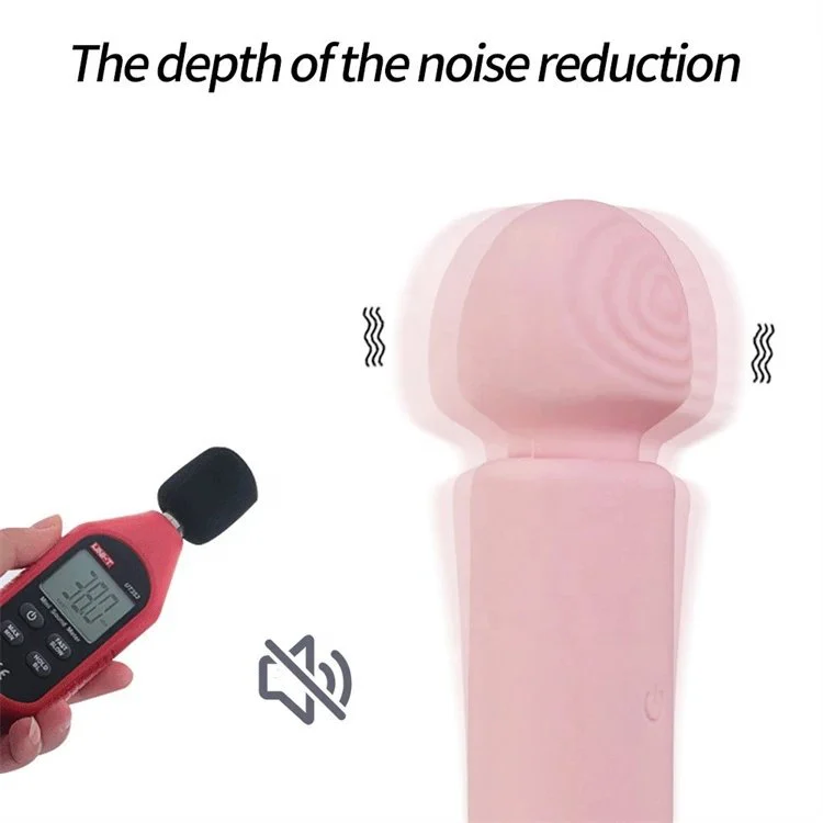 Female Masturbation 10 Frequency USB Silicone Soft Pink Mini Av Wand Vibrator Massager