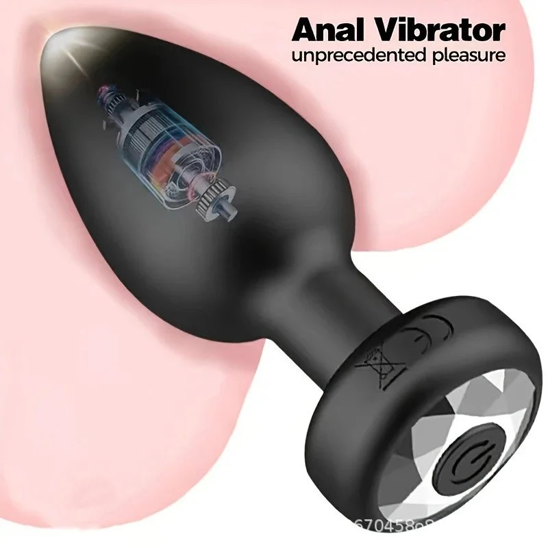 Silicone Toy Butt Plug Remote Control 10 Frequency Vibration Anal Plug Prostate Massager