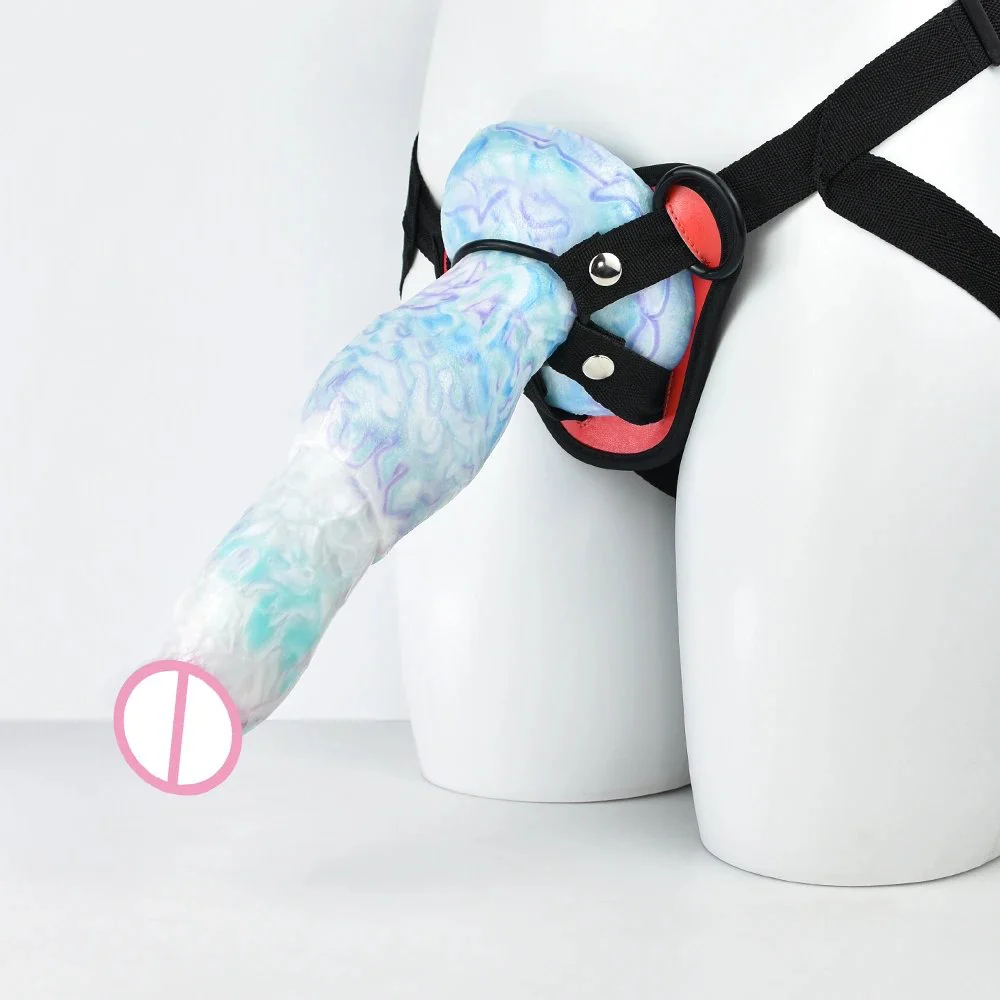 26cm Animals Shape Dildo Strapon for Women Lesbian Sex Toy Belt Strap on Wearing Dild