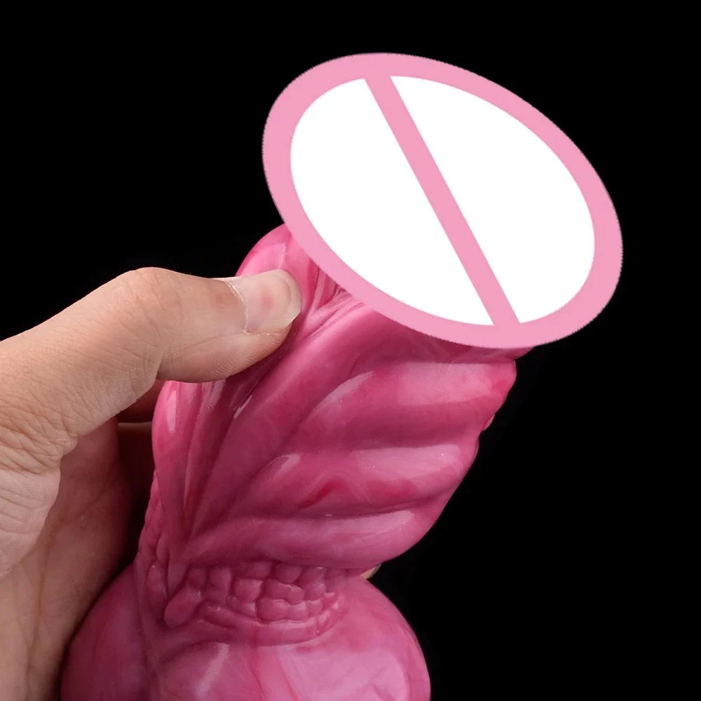 22.8cm Length Huge Animal Squirting Dildo Realistic Ejaculating Penis Liquid Silicone Sex Toy for Women