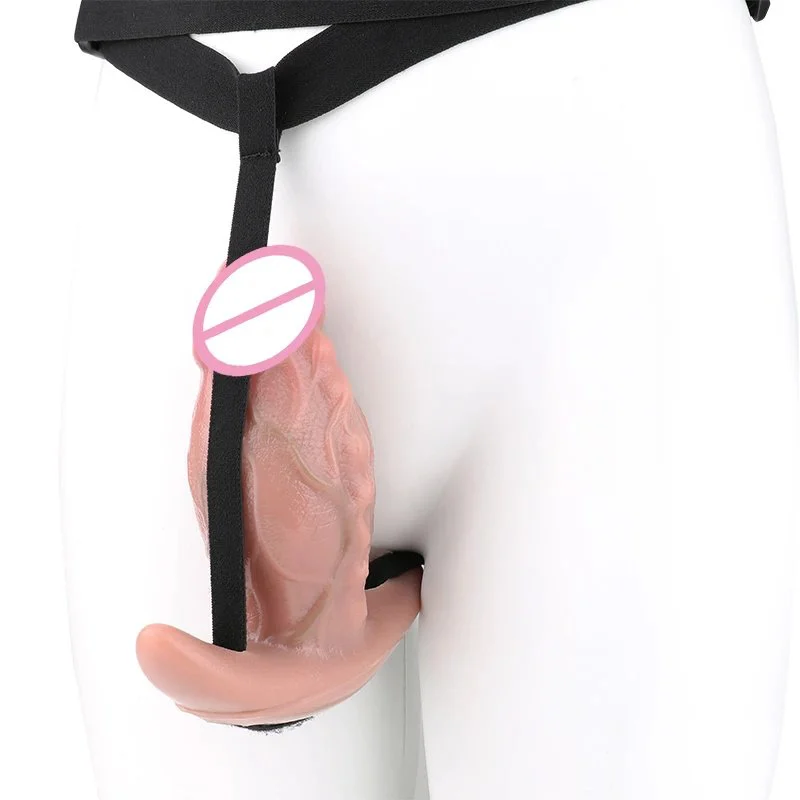 Placement of Skin Soft Liquid Silicone Anal Plugs, Adjustable and Removable Bondage Play Toys, Anal Plugs with Vibrators