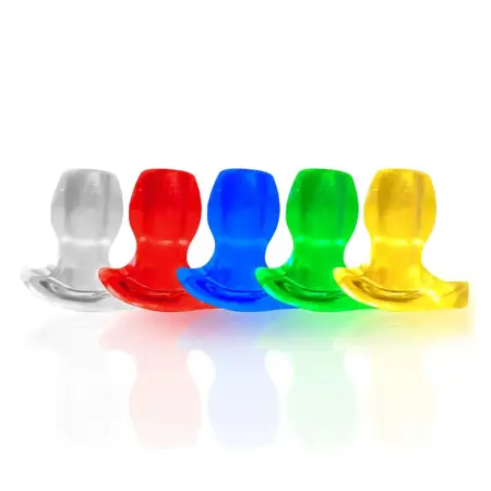 Hollow Anal Plug Expander-Luminous Tunnel Butt Plug Huge Anal Speculum Anus Dilator Waterproof Eco-Friendly Enema Toy