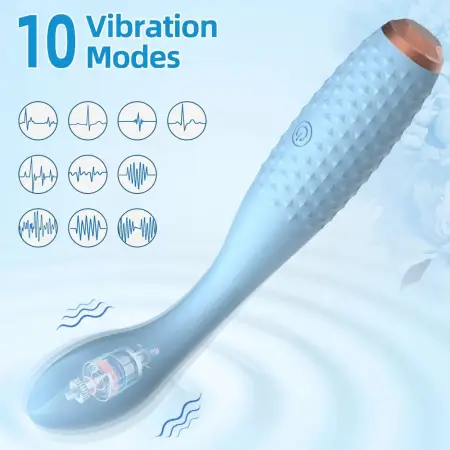 Gelance 10 Frequency Vibration AV Vibrator USB Rechargeable G-spot Vibrator Massager Magic AV Wand for Women