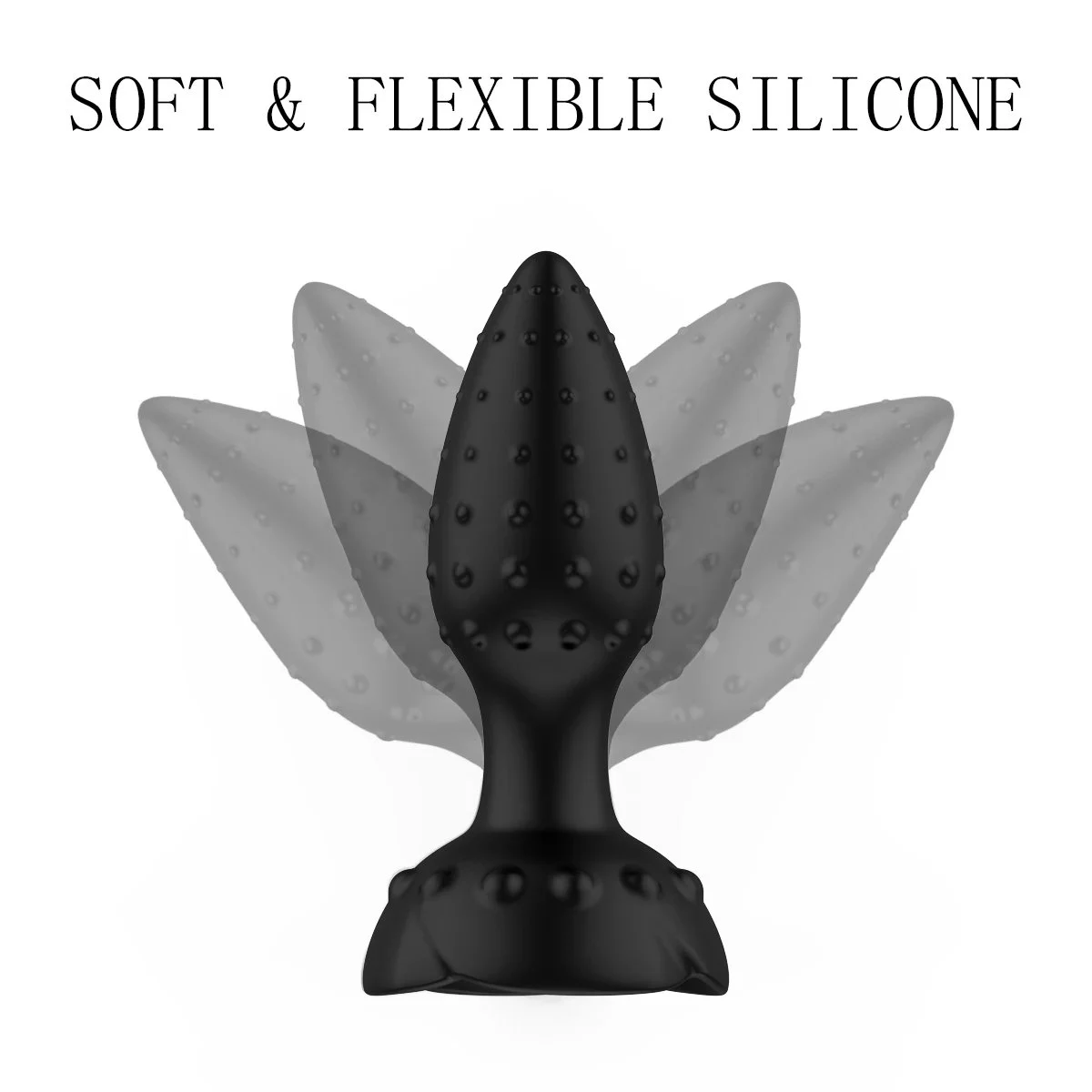 Silicone Rear Court Anal Plug with 10 Frequency Vibration and Remote Control Anal Sex Toy for Women