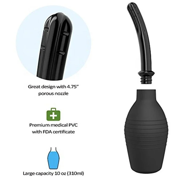 Large Rectal Syringe Stream Anal Douche Enema Colon Cleaning Anal Cleaner Toys