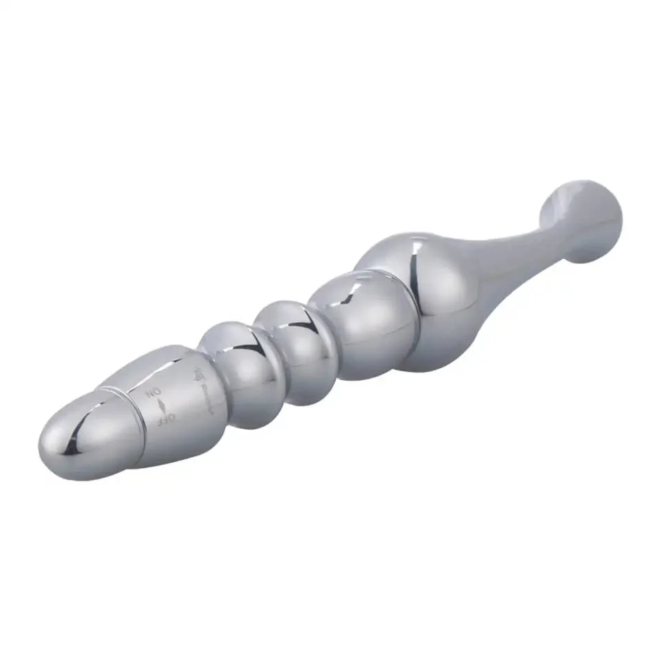 Smooth Surface Metal Prostate Massager Anal Massager Anus Vibrator Anal Dildo Butt Plug Masturbator Sex Toy for Men Women
