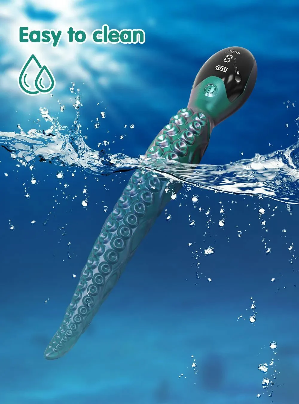 9 Vibrations Modes Soft Silicone G Spot Anal Vagina Stimulation Monster Octopus Tentacle Dildo Sex Toys Women