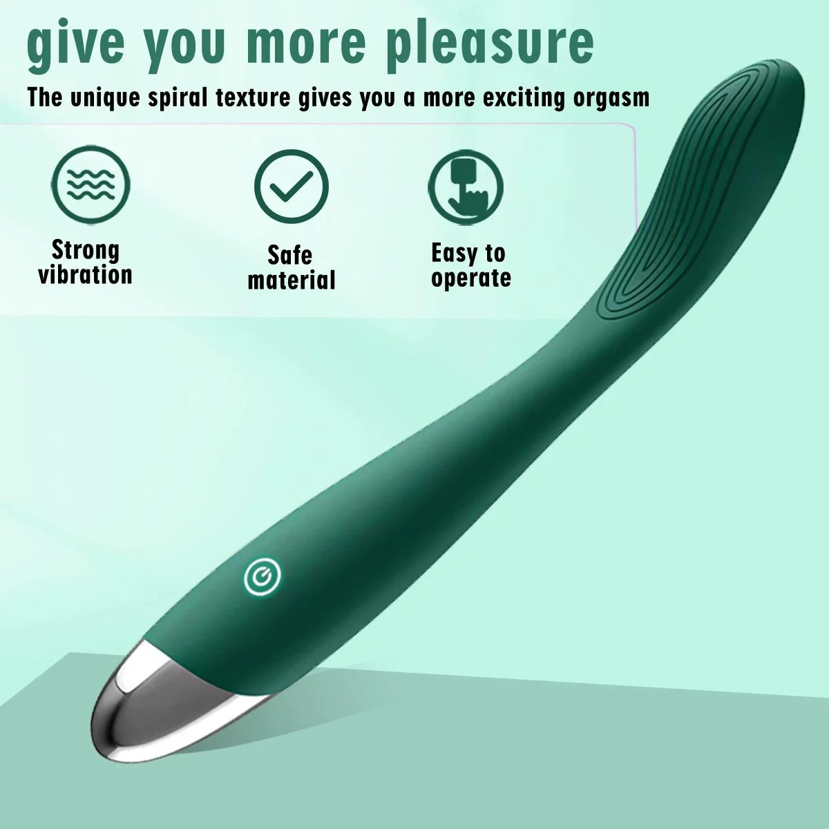 Gelance G Spot Vibrator for Women 10 Vibrating Modes Clitoral Nipple Stimulator USB Rechargeable 100% Waterproof Latex Material