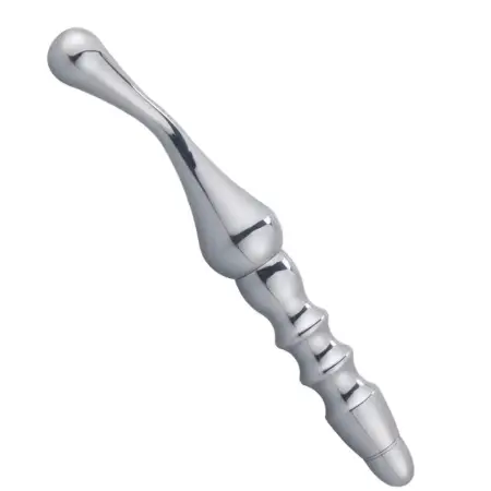 Smooth Surface Metal Prostate Massager Anal Massager Anus Vibrator Anal Dildo Butt Plug Masturbator Sex Toy for Men Women