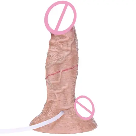 Soft Realistic Dildo Ejaculating Squirting Penis Adult Strong Suction Cup Sex Toys for Women Female Masturbation Big Dick
