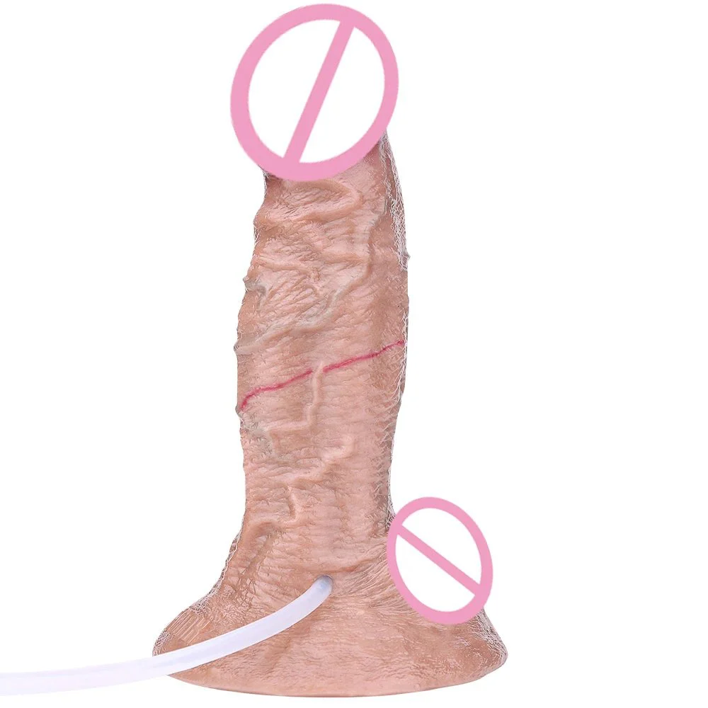 Soft Realistic Dildo Ejaculating Squirting Penis Adult Strong Suction Cup Sex Toys for Women Female Masturbation Big Dick