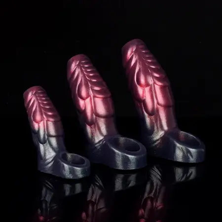 Fantasy Sheath Monster Sleeve with 3 Active Size Fantasy Cock Extender Reusable Penis Sleeve Cock