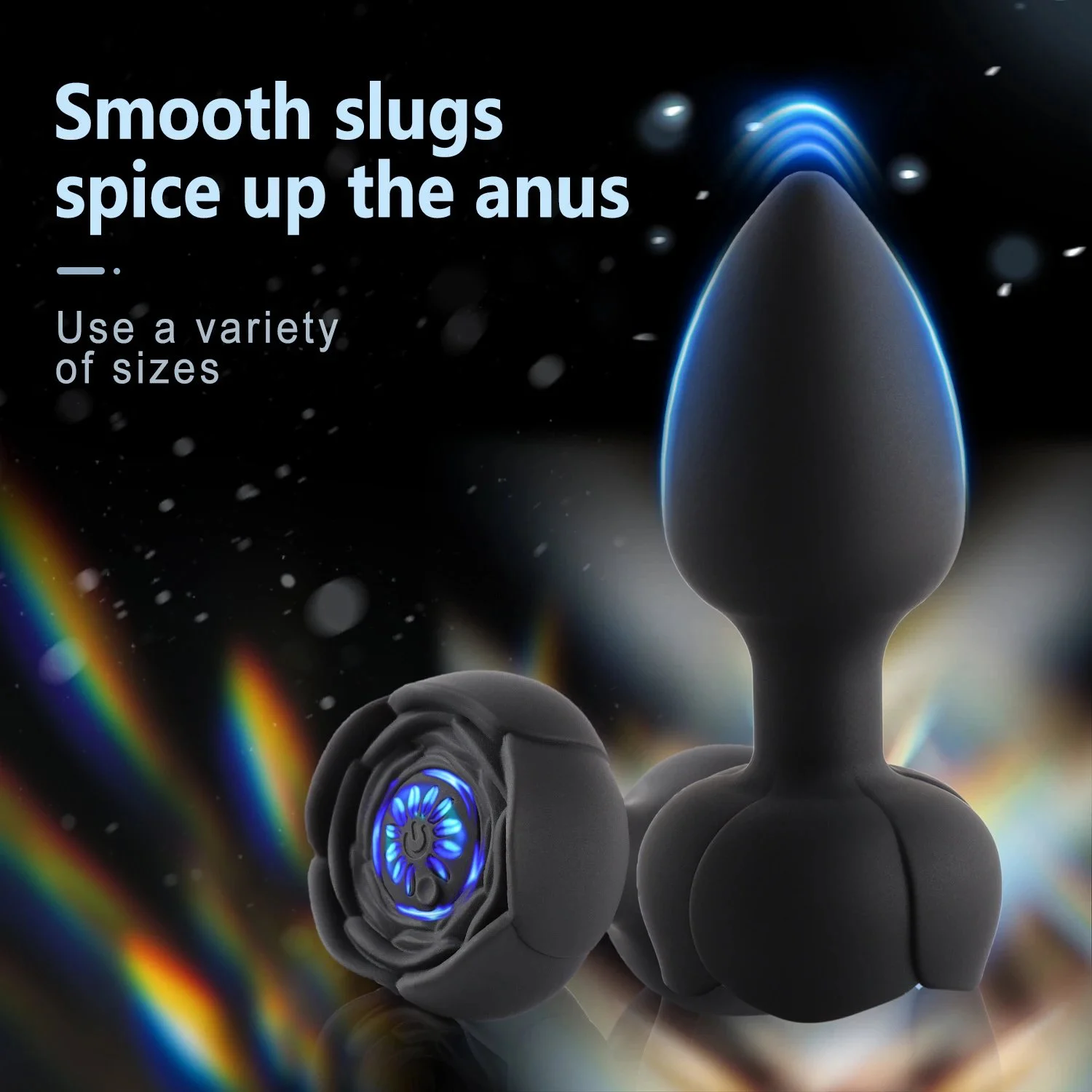 Light-emitting Remote Anal Plug Wireless Remote Control Male and Female Masturbation Vibrating Sex Toys Massager for Men
