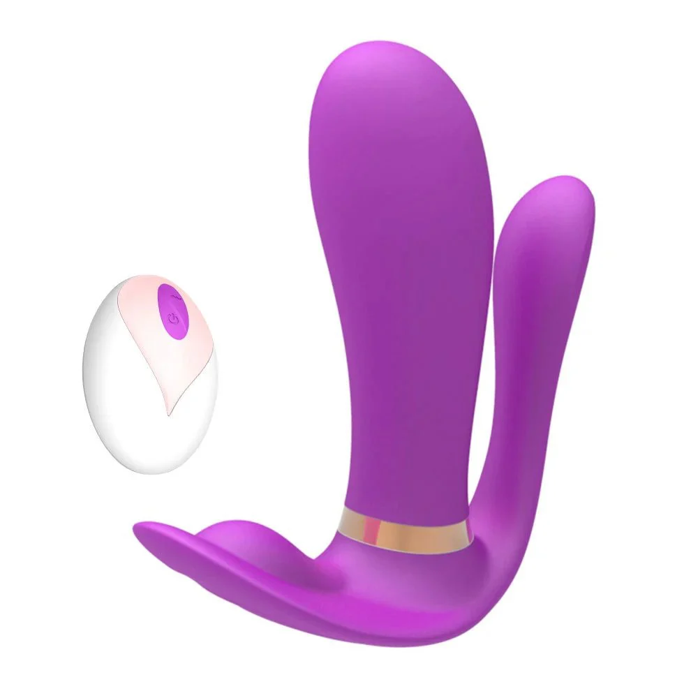 Female Invisible Remote Control Wearing Phallus Jump Egg Masturbation Device Vibration Massage Stick Adult Sex Toy