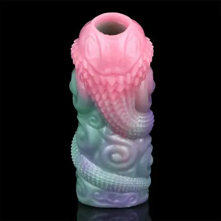Galactic Charm Lurking Crown Male Penis Extender Effective Enlargement Safe Silicone Opening Design Dildo Cover