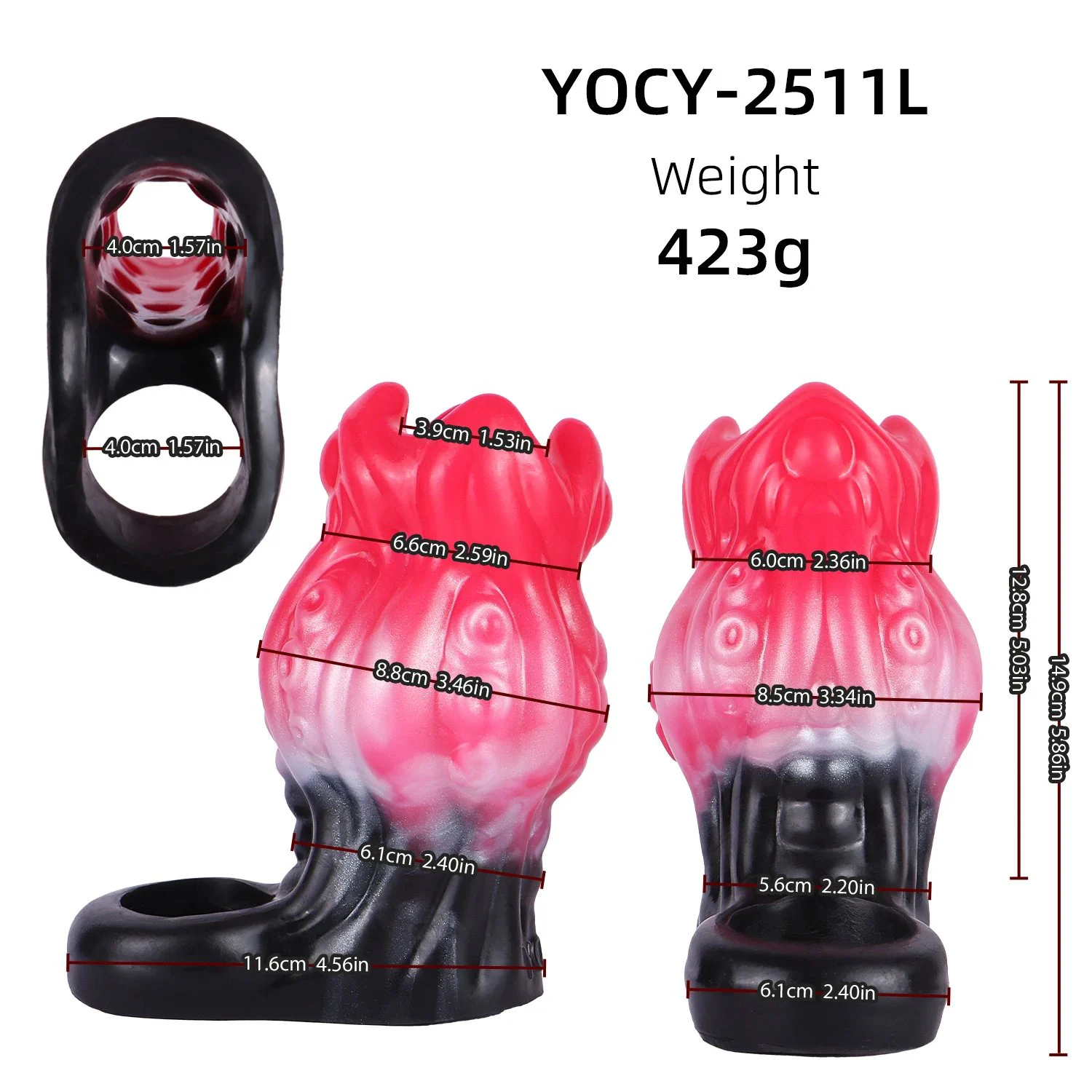 New Color Dog Knot Penis Sheath Male Cock Enlargement Sleeve Liquid Silicone Wearable Hollow Animal Dildo Sex Toys for Man