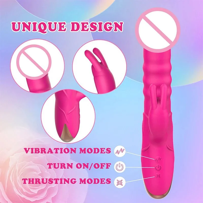 G-spot Orgasm Vibrator Automatic Retractable Vibrator Massage Stick Clitoris Masturbation Sex Toys