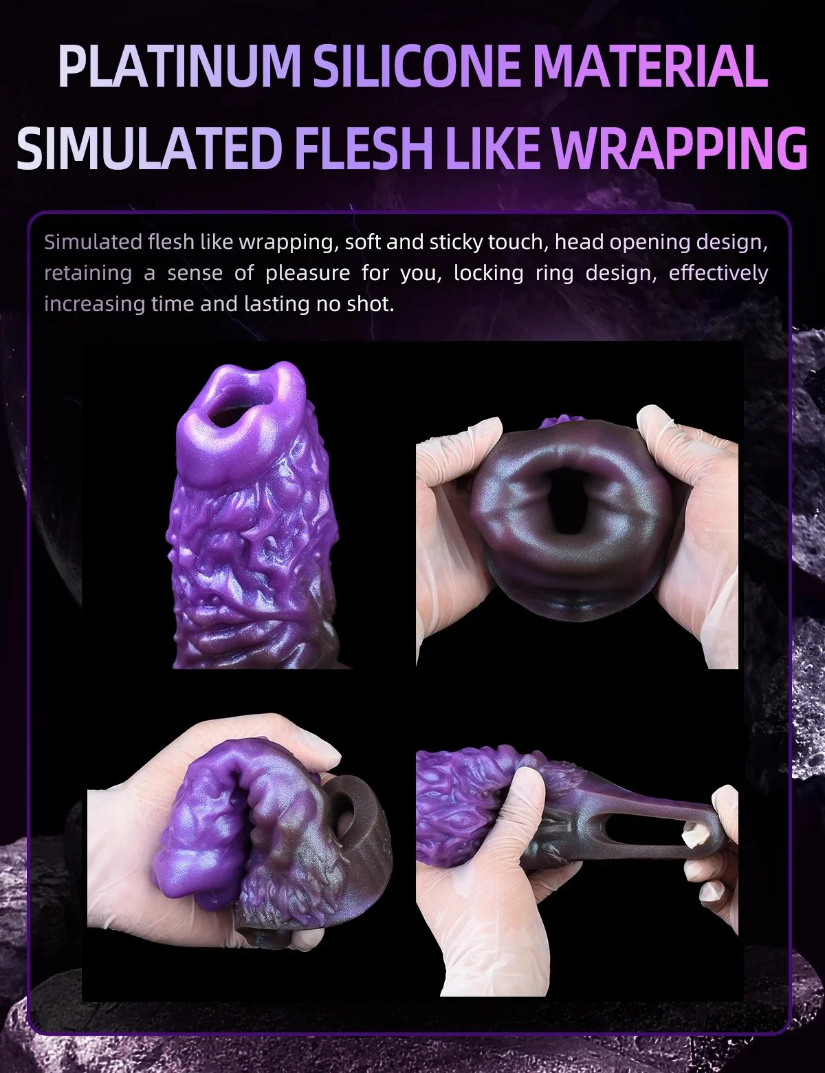 Open Penis Extender Effective Penis Enlargement Condom Increases Sexual Experience