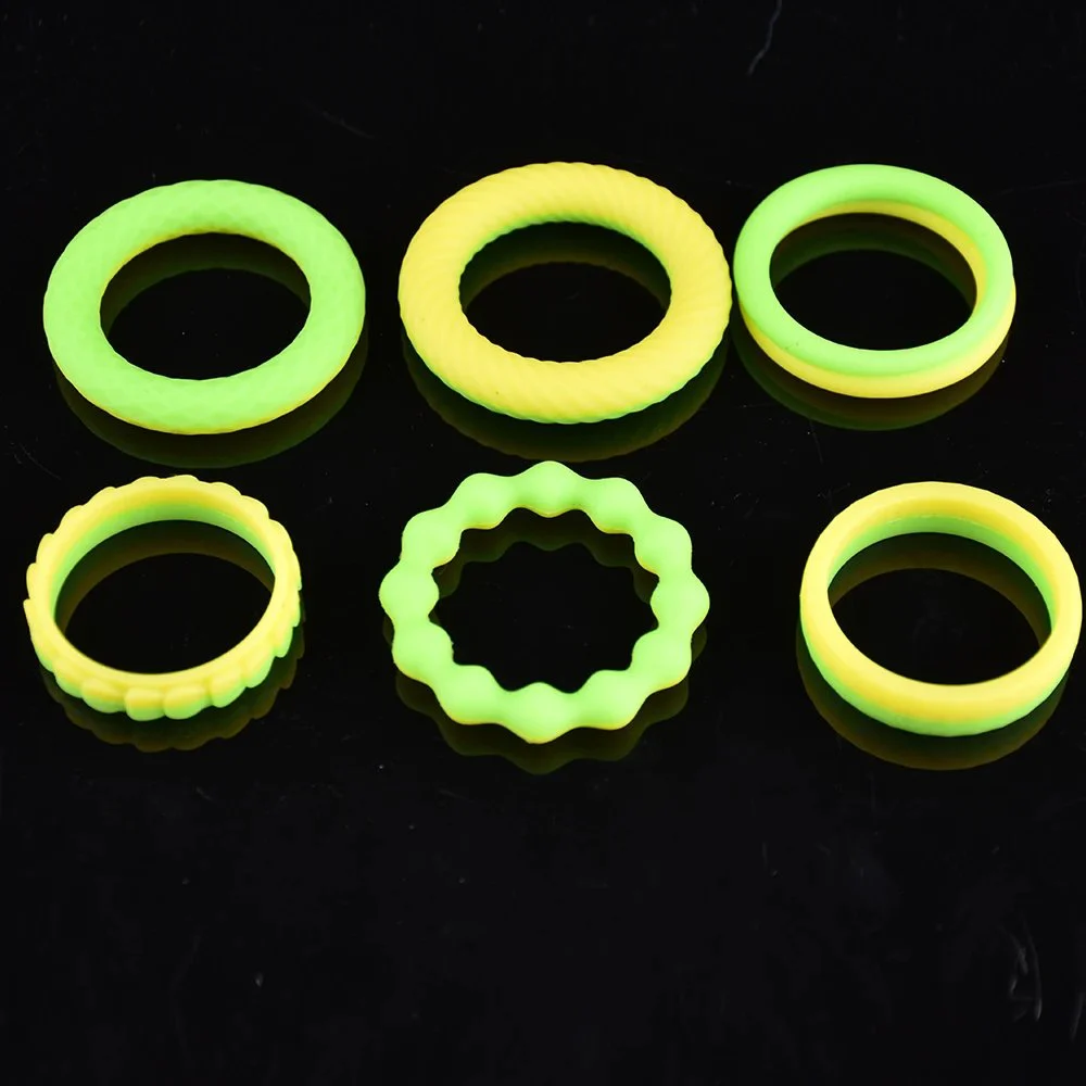 Multi-use Silicone Ring Locking Sperm Penis Ring Scrotum Semen Lock Sex Toys Sex Product Cock Rings 2pcs in a Set
