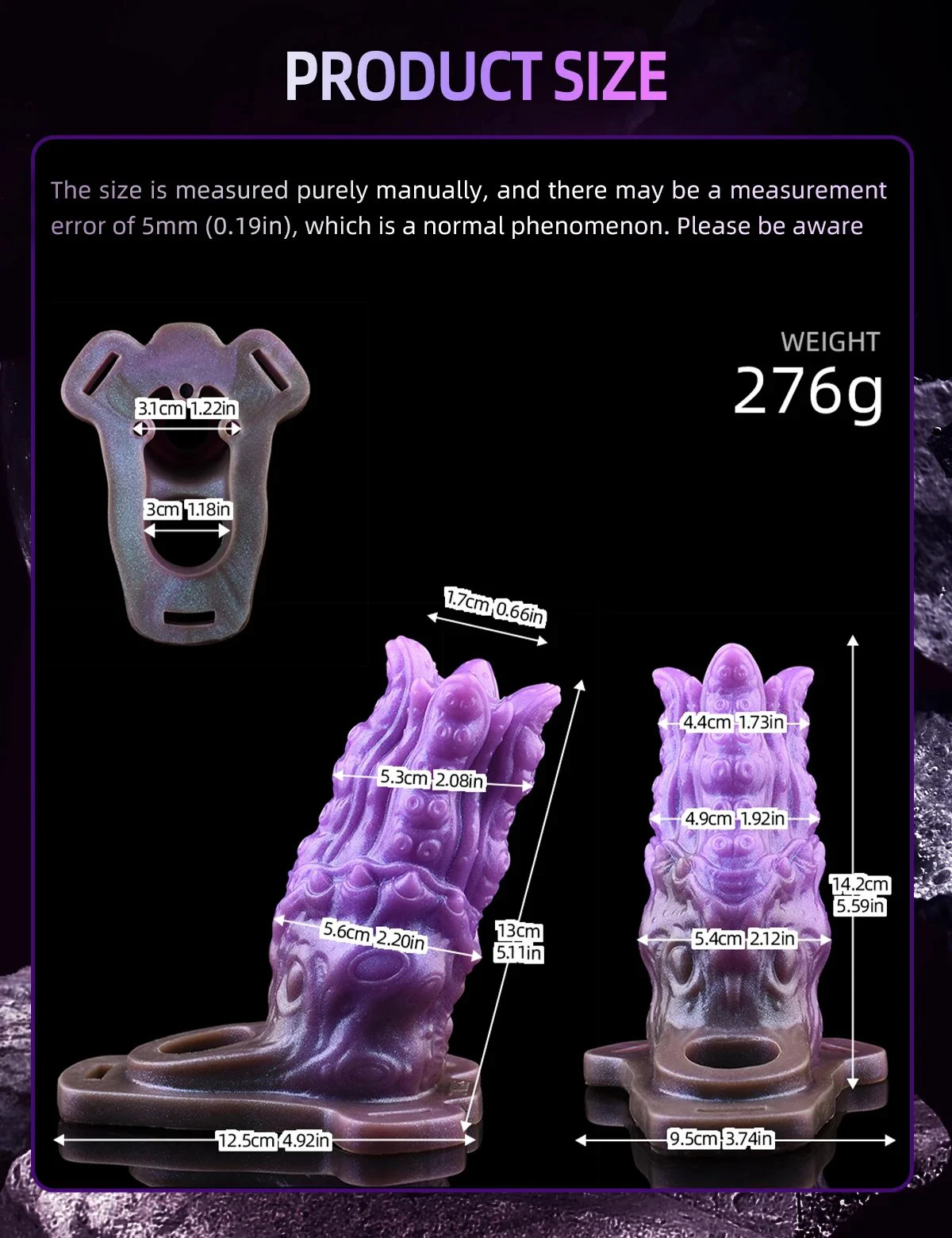 Octopus Penis Sleeve Tentacle Penis Ring,Silicone Animal Cock Sleeve Girth Extension,Monster Penis Extender Male Sex Toy