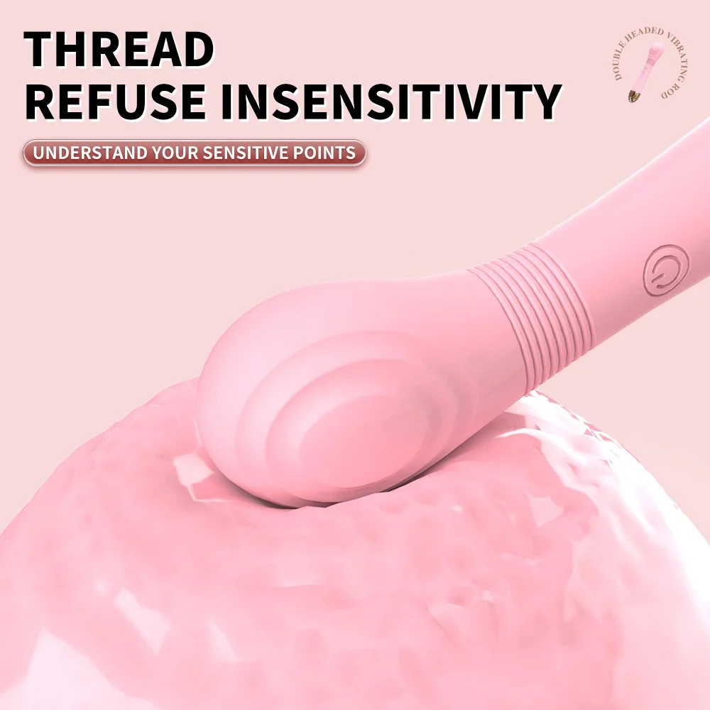 Gelance Double Head Vibrating Tongue Licking Vibrator Soft Silicone USB Charging G-spot Female Masturbation Vibrator
