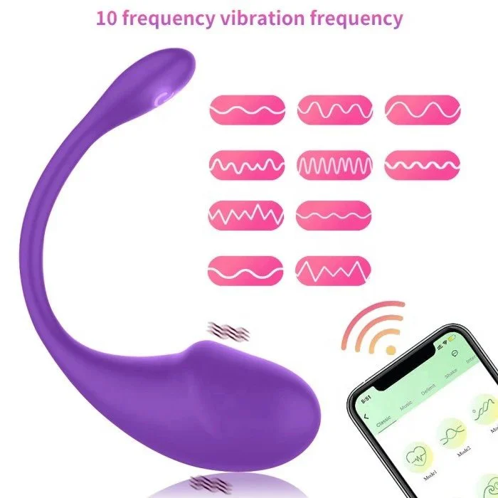 APP Controlled USB-powered Dildo 10 Frequency Vibrating Egg for Stimulating Female Clit S Pot Adult Women's Sex Toys