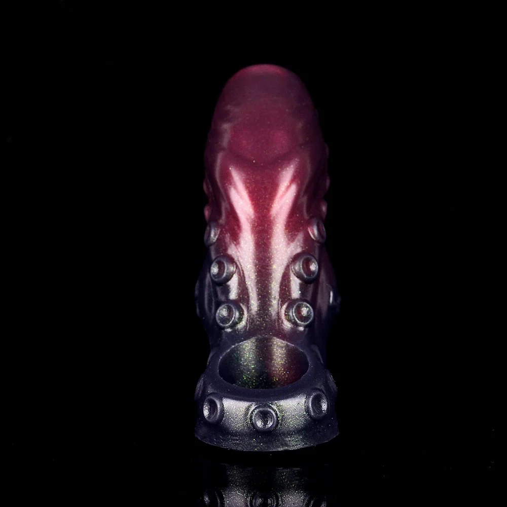 Monster Alien Penis Sleeve Fantasy Cock Extender Sleeve Penis Silicone Cock Ring Penis Enlarger for Go-Long Stamina