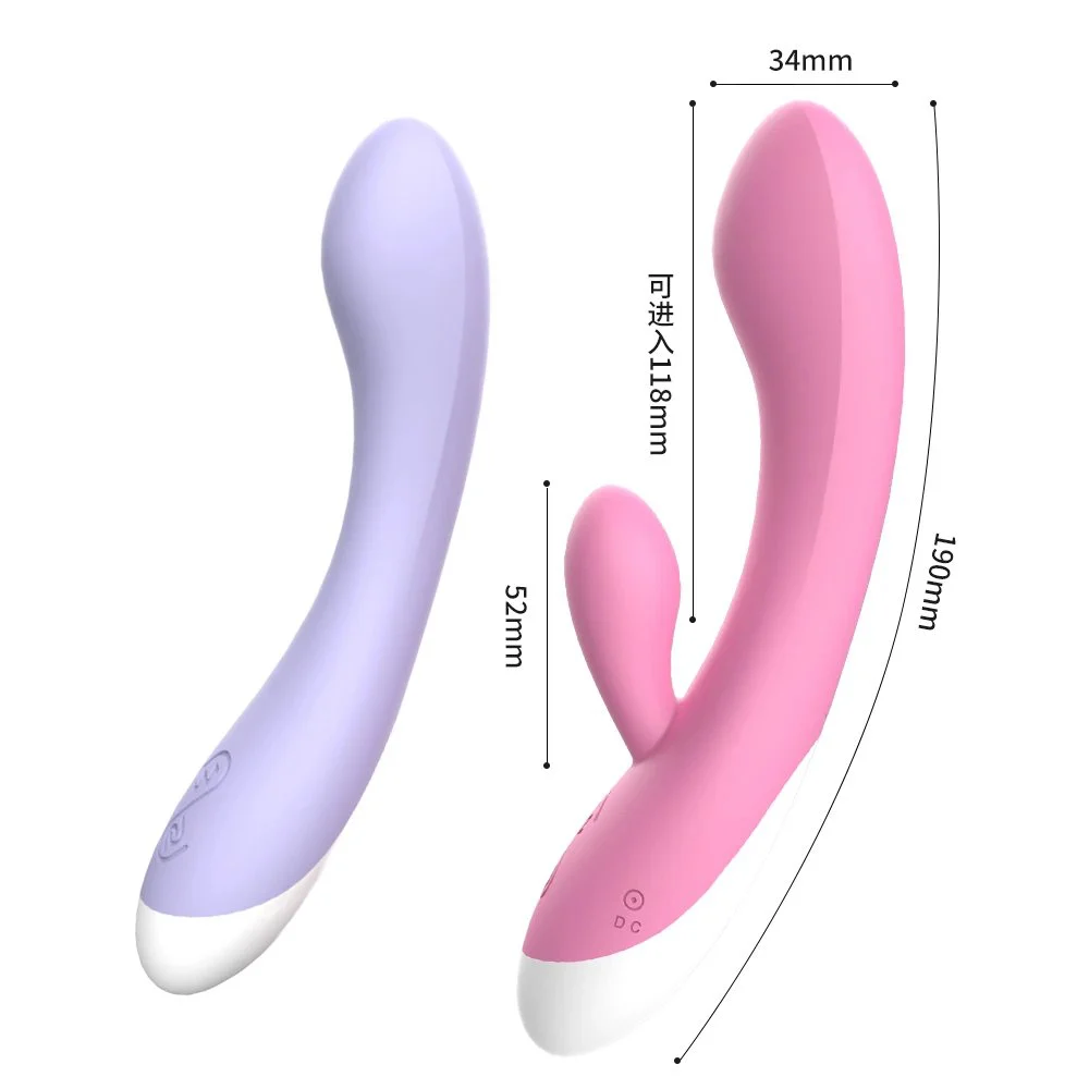 Gelance Rabbit Double-headed Vibrator Female Sex Toy 12 Frequency Double Head Vibration Sex Toys for Woman