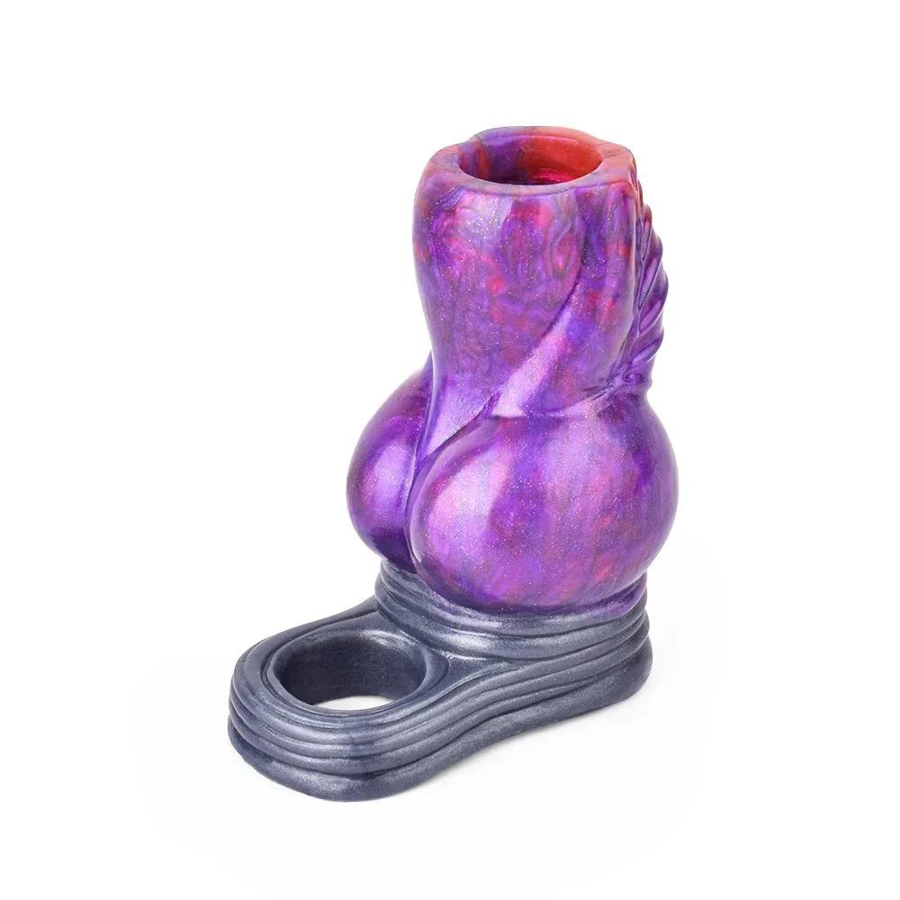 Phantom Sleeve Couple Sex Reusable Penis Extender Penis Sleeve Anal Plug for Men Women