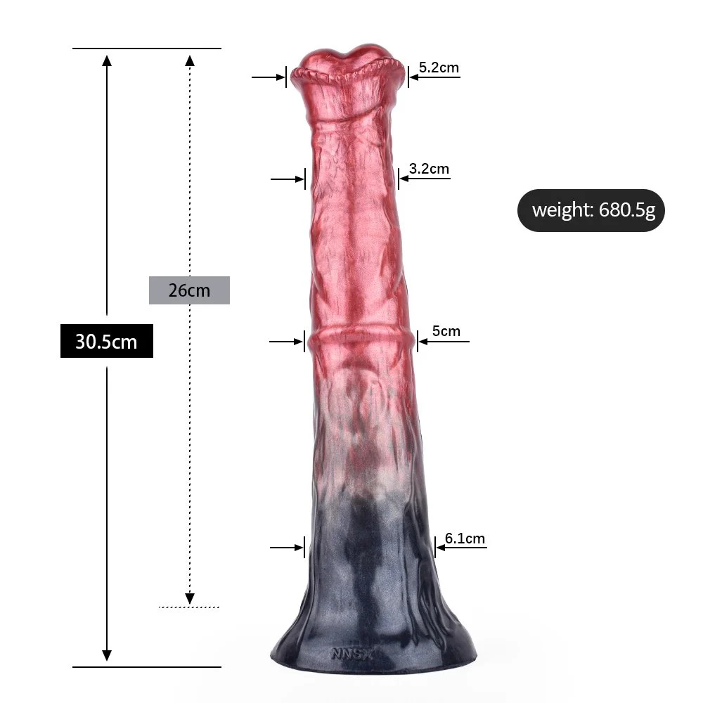 12 Inches Fantasy Horse Dildo Realistic Horse Dildo Silicone Fantasy Animal Penis Sucker Adult Sex Couple Masturbator