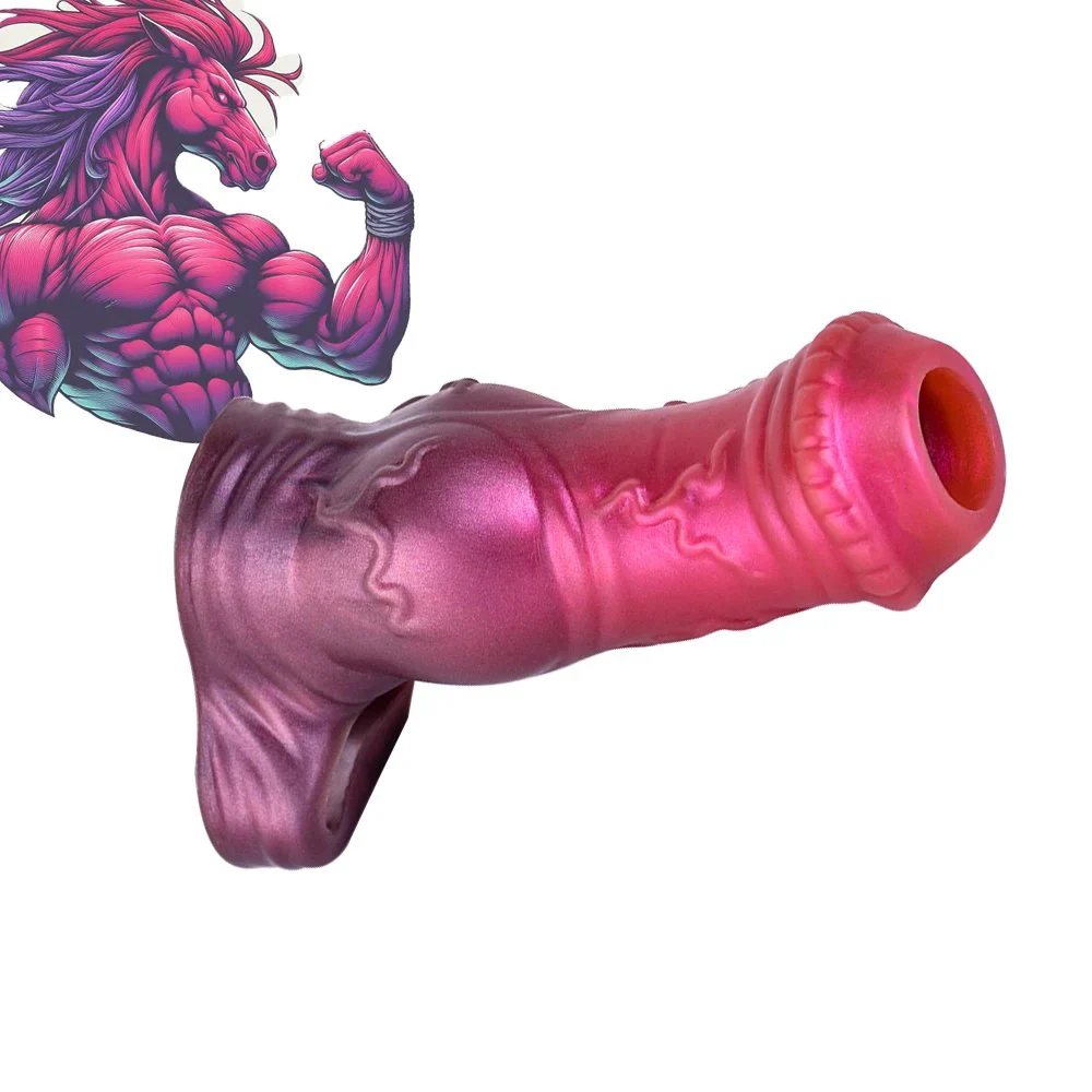 Platinum Liquid Silicone Reusable Penis Sleeve Flexible Glans Penis Enlarger Extender Best Funny Delay Condom