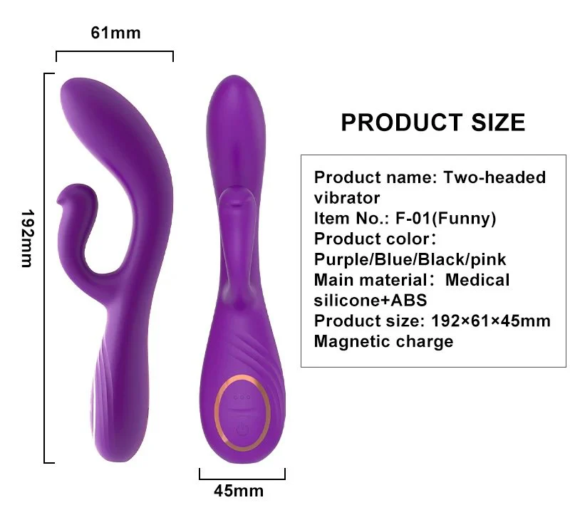 Adult Sex Toy Double Headed Vibrator Female Silicone Insert Flirting and Masturbator