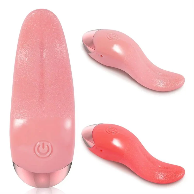 Silicone 10 Frequency Oral Sex Toys Adults Heating VibratingTongue Vibrator