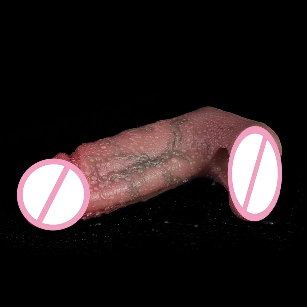 Penis Sleeve Thick Washable Male Silicone Penis Enlargement Powerful Condom for Woman Clitoral Stimulation